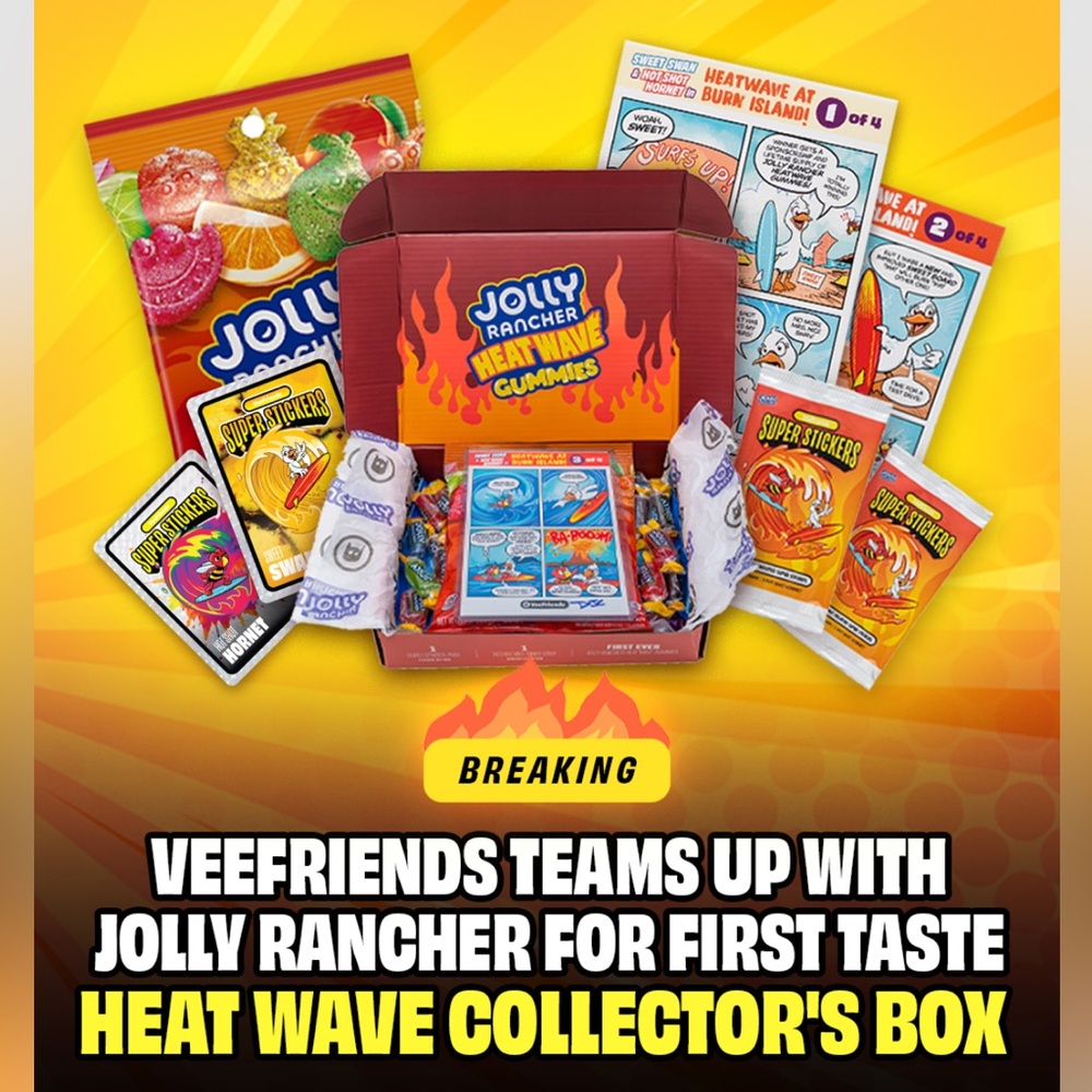 Limited Edition VeeFriends x Jolly Rancher Heat Wave Collector’s Sealed Box